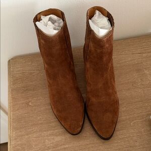 Rag & Bone Tan Suede Ankle Booties